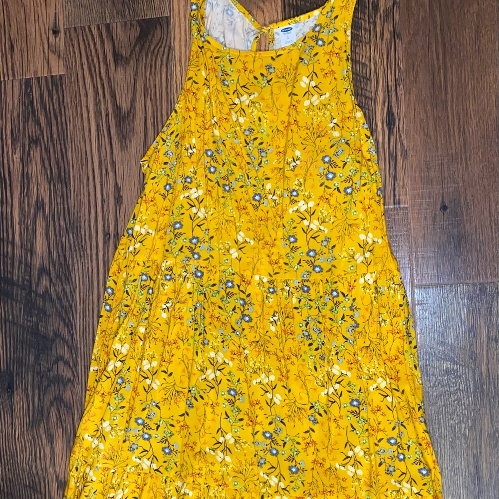 Old Navy Yellow Floral Dress